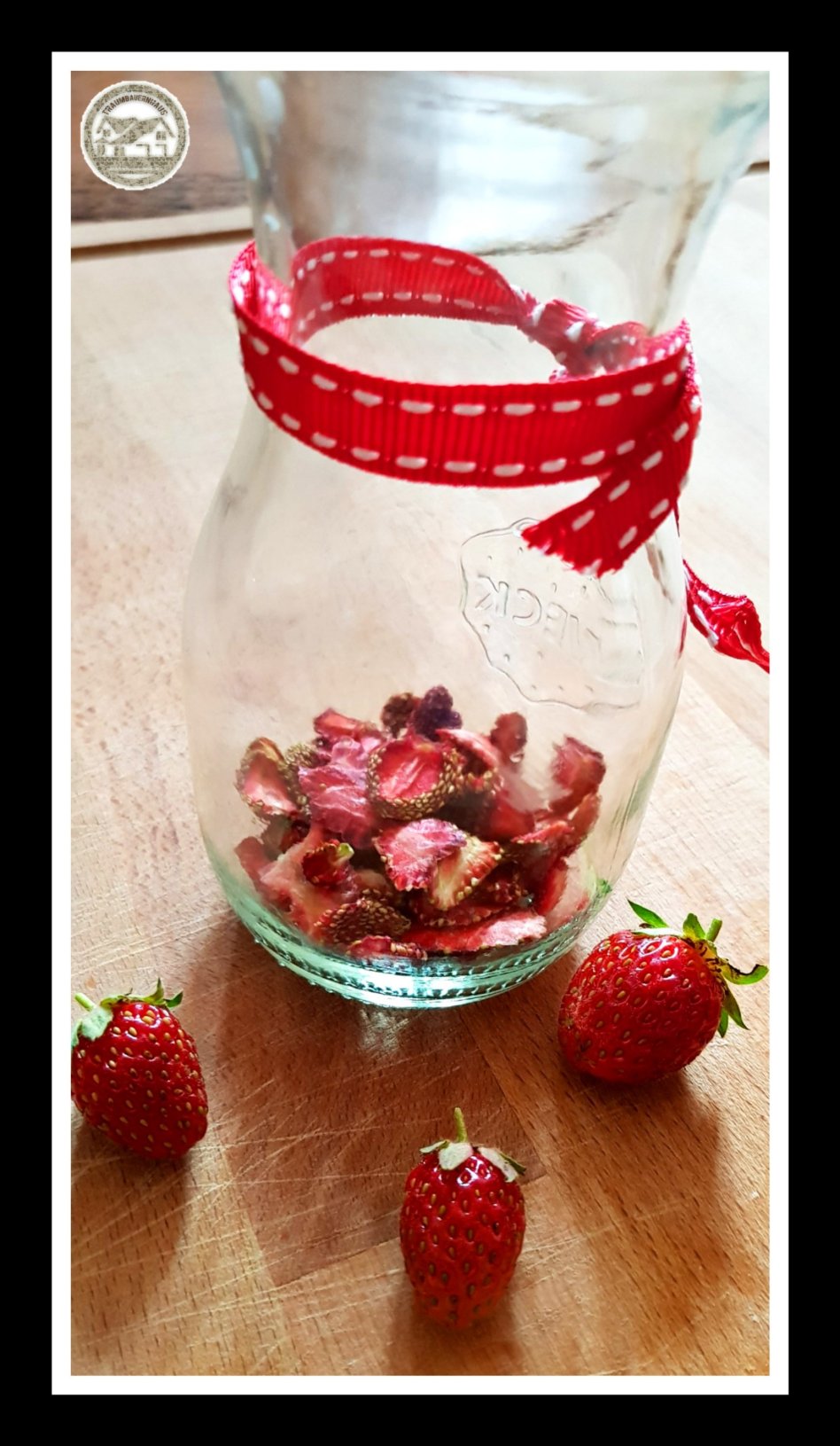Erdbeerchips – gedörrte Erdbeeren | Traumbauernhaus